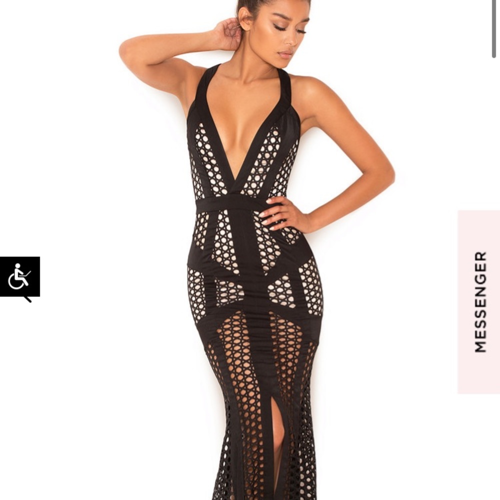 House oF CB Black Evening Gown/ Prom Dress - Picture 3 of 14
